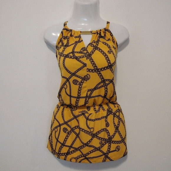 Michael Kors - Chain-Link Sleeveless Peplum Blouse - Picture 13 of 13